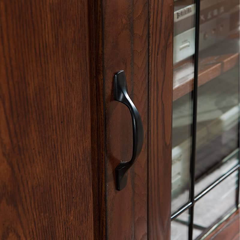 Riley Holliday Corner TV Stand, Burnished Oak