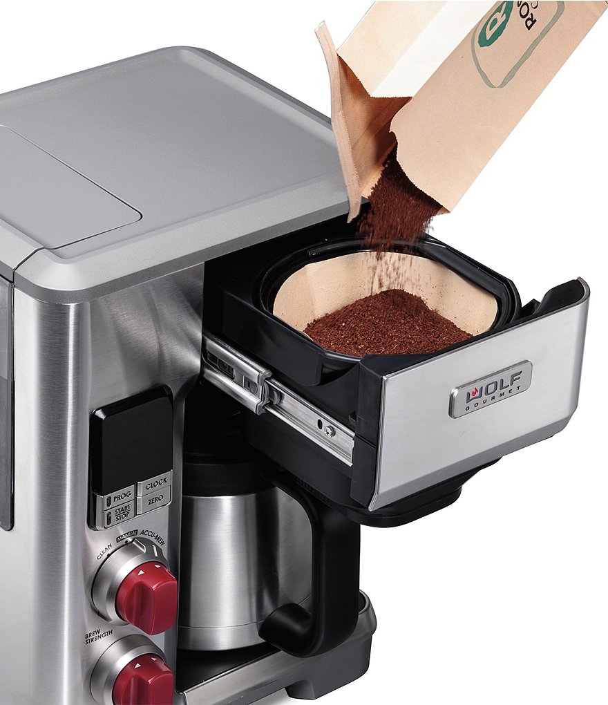 Wolf Gourmet Automatic Drip Coffeemaker With Red Knob