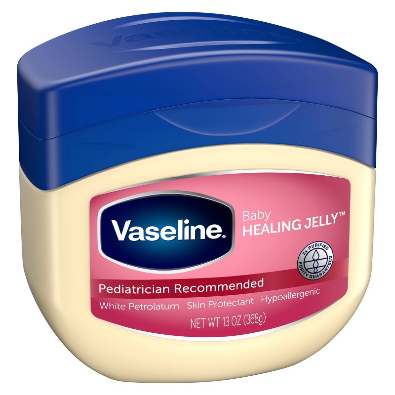 Vaseline Baby Hypoallergenic Petroleum Healing Jelly & Diaper Rash Skin Protectant - 13oz