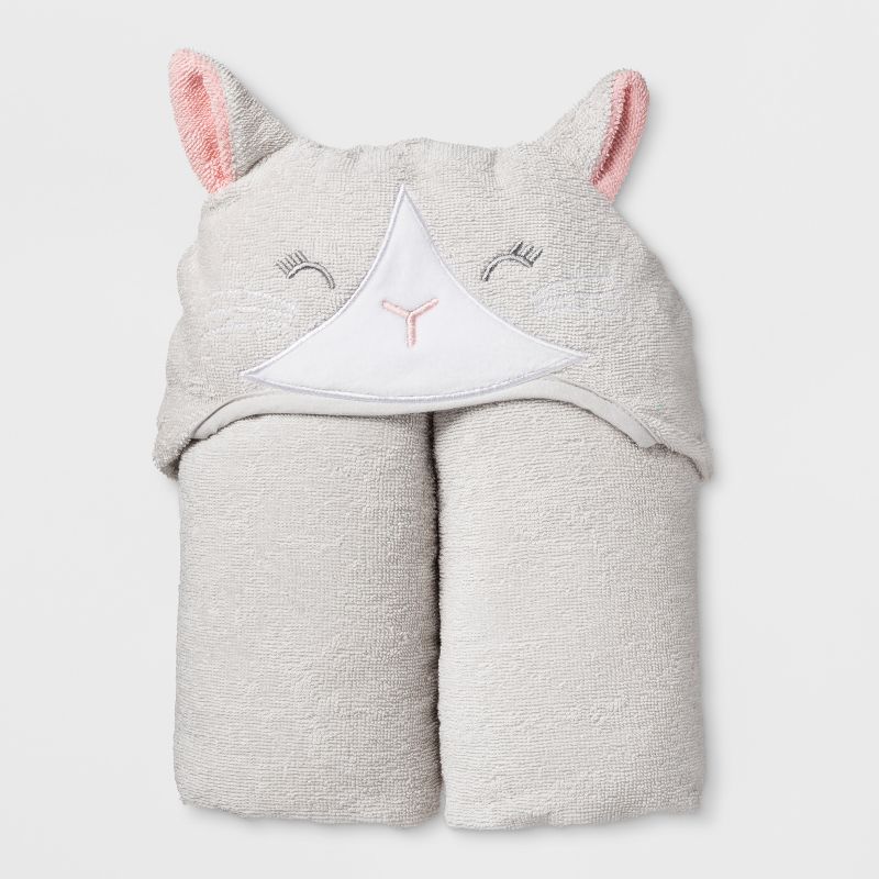 Poodle Hooded Bath Towel Daydream Pink - Pillowfort™