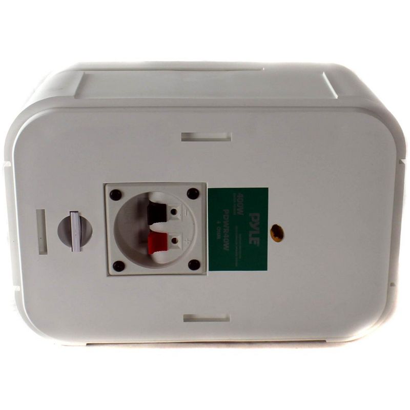 Pyle PDWR40W 5.25" White Indoor/Outdoor Waterproof Home Theater Speakers, 2 Pair