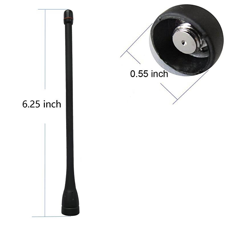 X UHF Whip Antenna for ICOM 2 Way Radio ICF21 F21S F21BR F24 F80 ICF4000 F4011 F4021 F4061 F4161 FASC7U