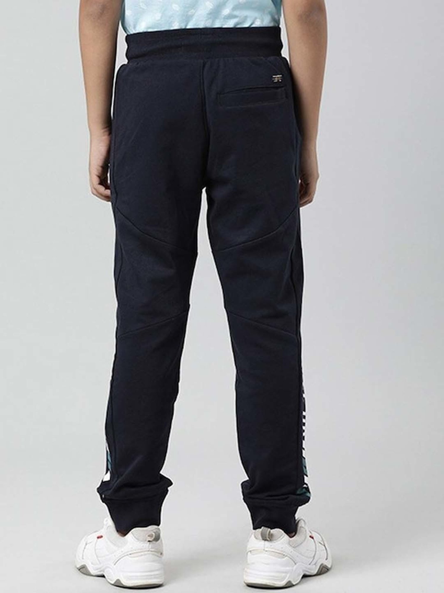 Indian Terrain Kids Navy Printed Joggers