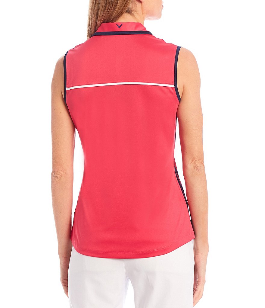 Callaway Sleeveless Solid Knit Opti-Dri&trade; Polo
