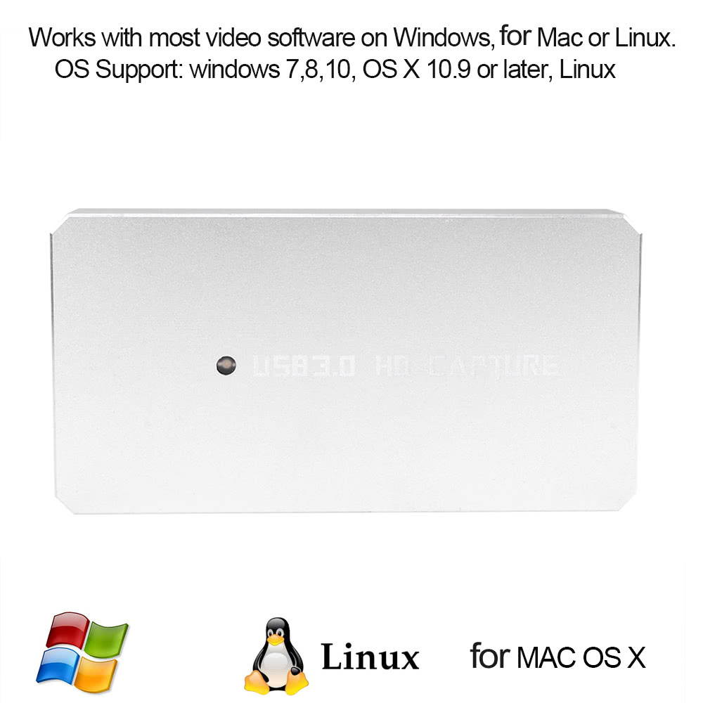 Ezcap 287P USB 3.0 HD Capture Card Video Game Recorder Silver