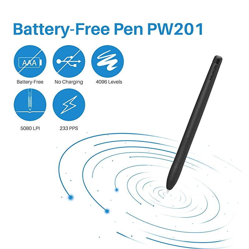 Inspiroy H430P Android Supported Graphics Drawing Tablet Digital Pen Tablet with BatteryFree Stylus 4 Express KeysUpgraded OTG Version