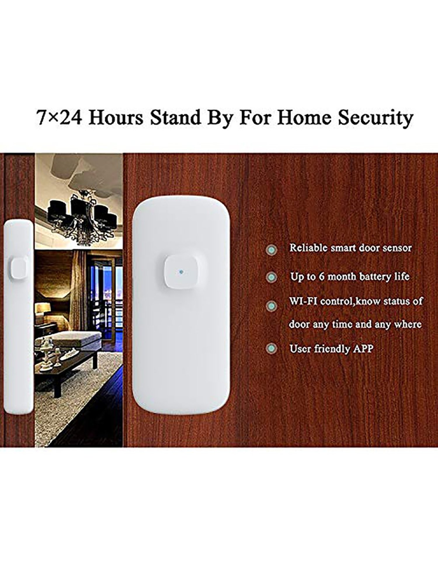 SmartiQo ZigBee Magnetic Door Sensor (White)