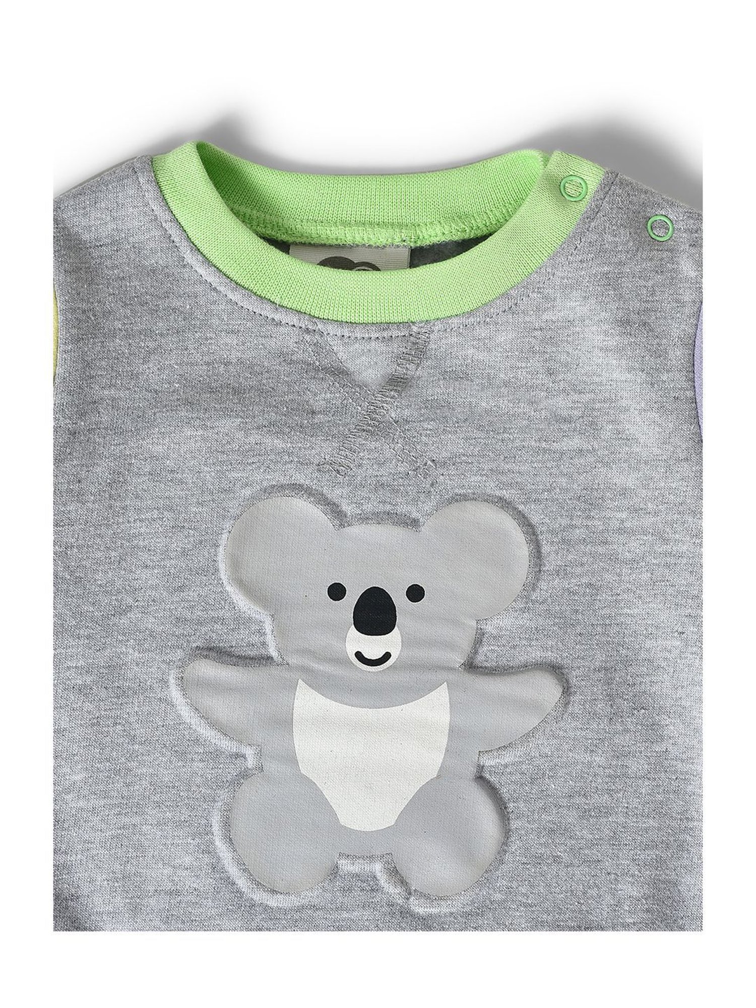 MiArcus Kids Multicolor Cotton Applique Full Sleeves Sweatshirt