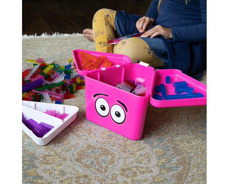  Fat Brain Toys Teebee - Play & Store Toy Box - Magenta FA196-9