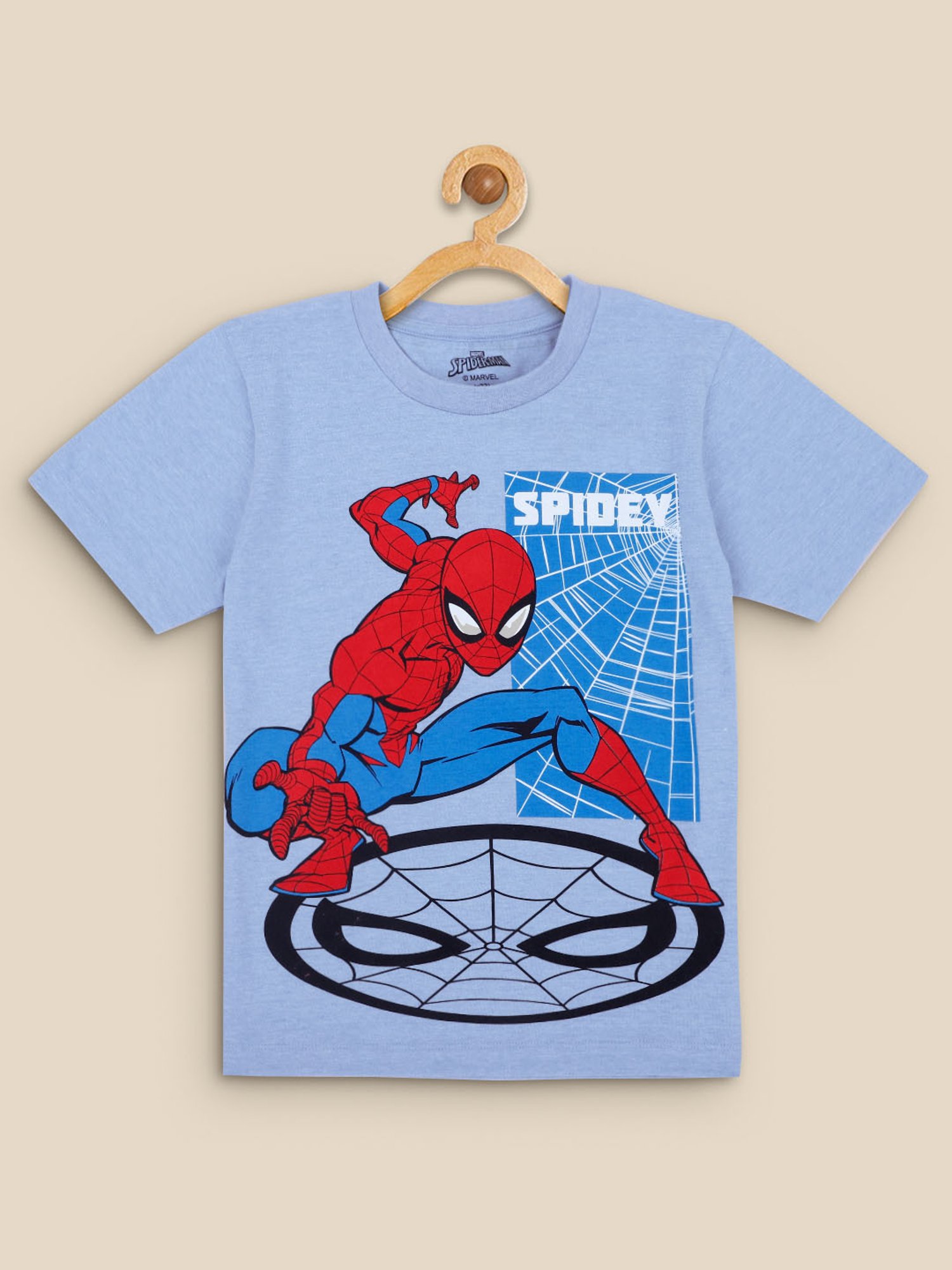 Kidsville Light Blue Printed T-Shirt