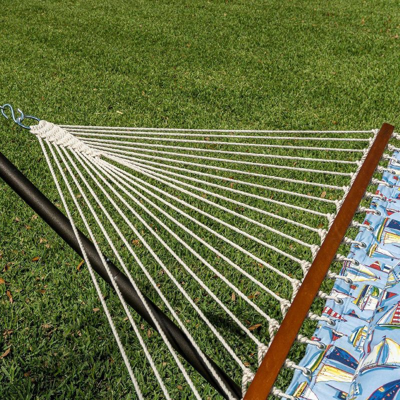 Newport Double Quilted Hammock Blue/Sail Boats - Smart Living