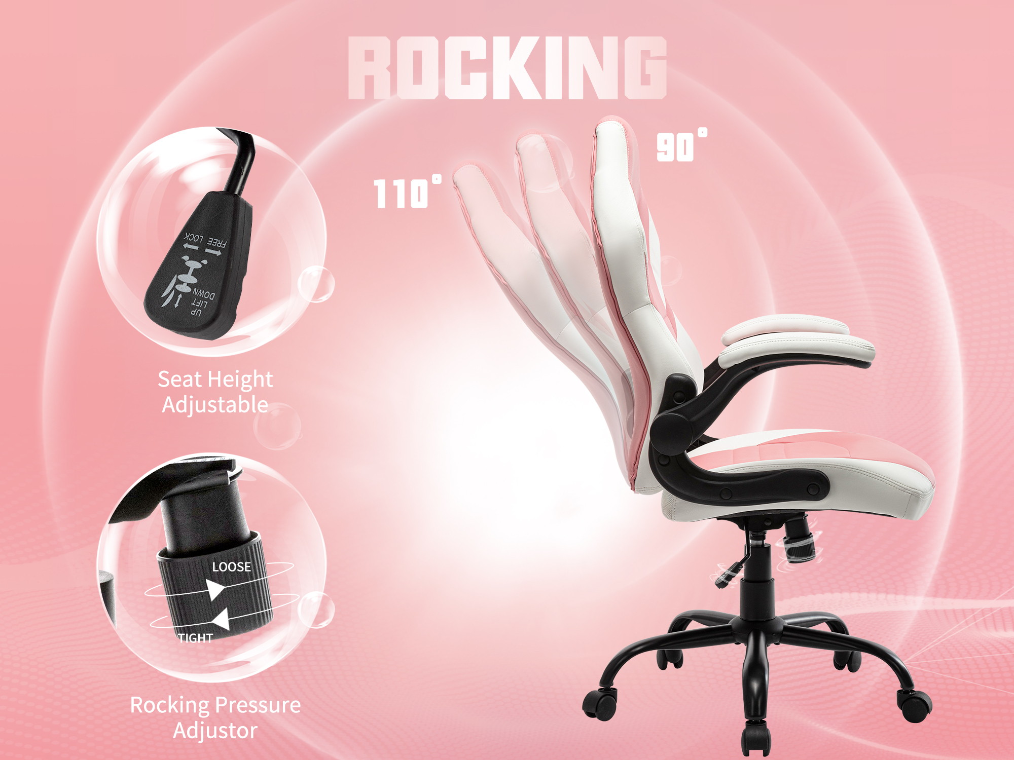STARSPACE Cost-effective Gaming Chair Durable And Comfortable Ergonomic Adjustable Racing Game Desk Chair