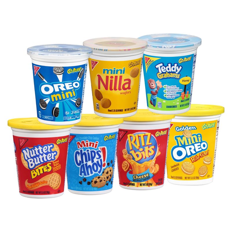Nabisco Favorites Cookies & Crackers Variety - Go-Pak Cup - 2.25-3.5oz