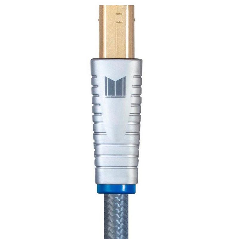 Monolith USB Digital Audio Cable - USB A to USB B - 1 Meter, 22AWG, Oxygen-Free Copper, Gold-Plated Connectors