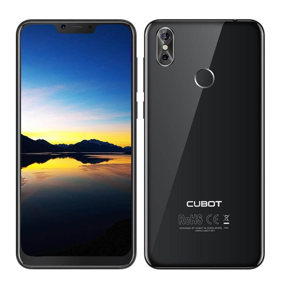 Unlocked Cell Phone CUBOT P20 4G Phablet 6.18 inch Android 8.0 MTK6750T Octa Core 4GB RAM 64GB ROM