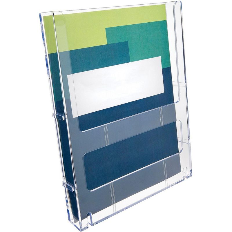 Deflecto Literature Holder Magazine 1-1/4"x9"x11-1/4" Clear 772001