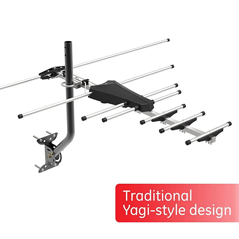 Pro Outdoor Yagi TV Antenna HDTV Antenna Long Ran Antenna Compact Design Digital Yagi Antenna Directional Antenna 4K 1080P VHF UHF 33685