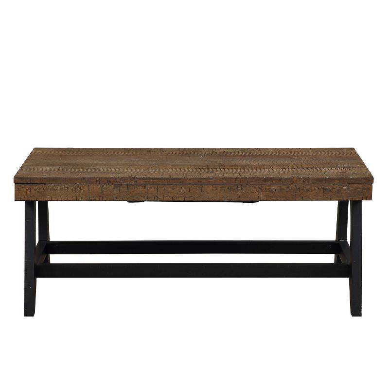 Ralston Lift Top Coffee Table Caramel/Black - Steve Silver Co.