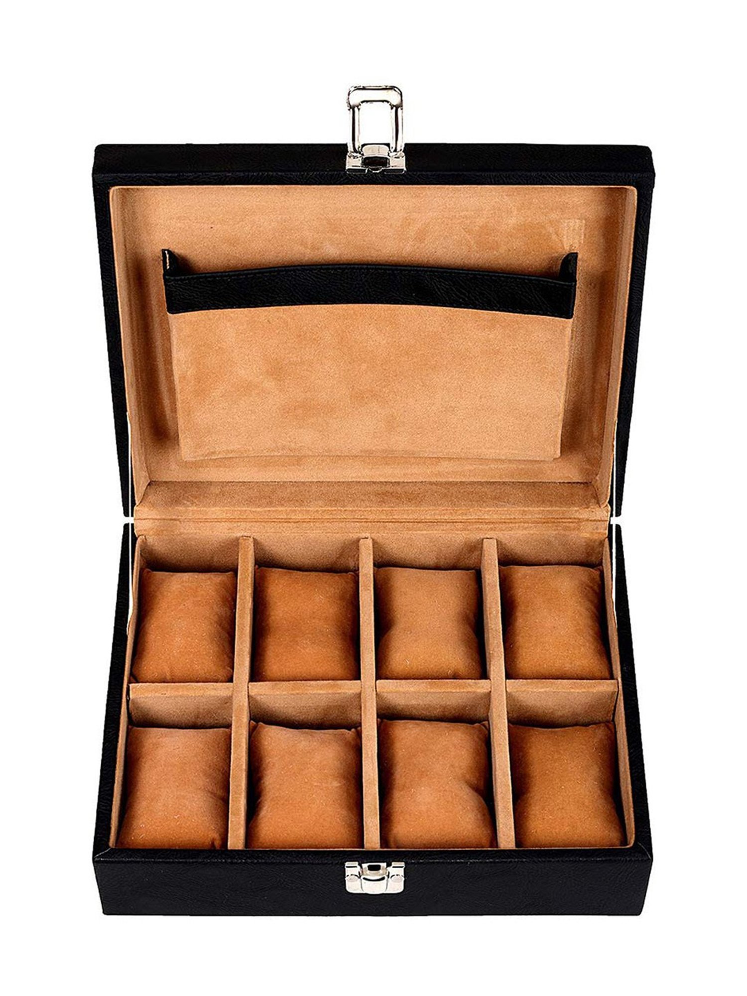 Louis Stitch Brunette Brown Leather Medium Toiletry Pouch