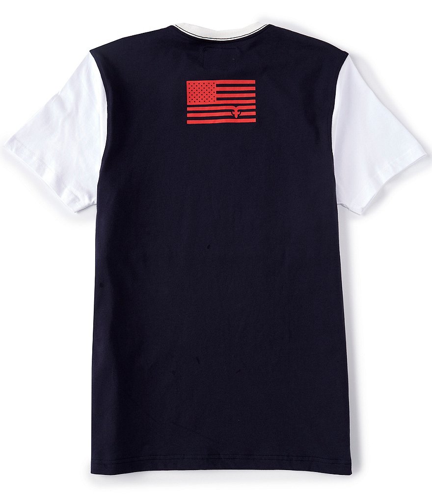 Rock Revival Short-Sleeve Color Block Graphic T-Shirt