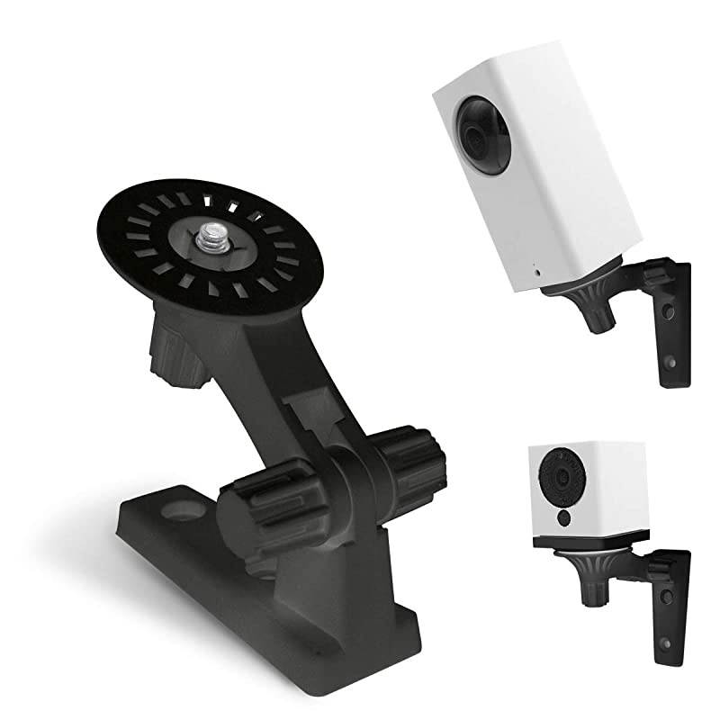 Wyze Cam Pan Wall Mount  Security Mount Bracket for Wyze Cam Pan and Wyze Cam Special Design for Both Wyze Labs 1080p HD Home Camera 2packBlack