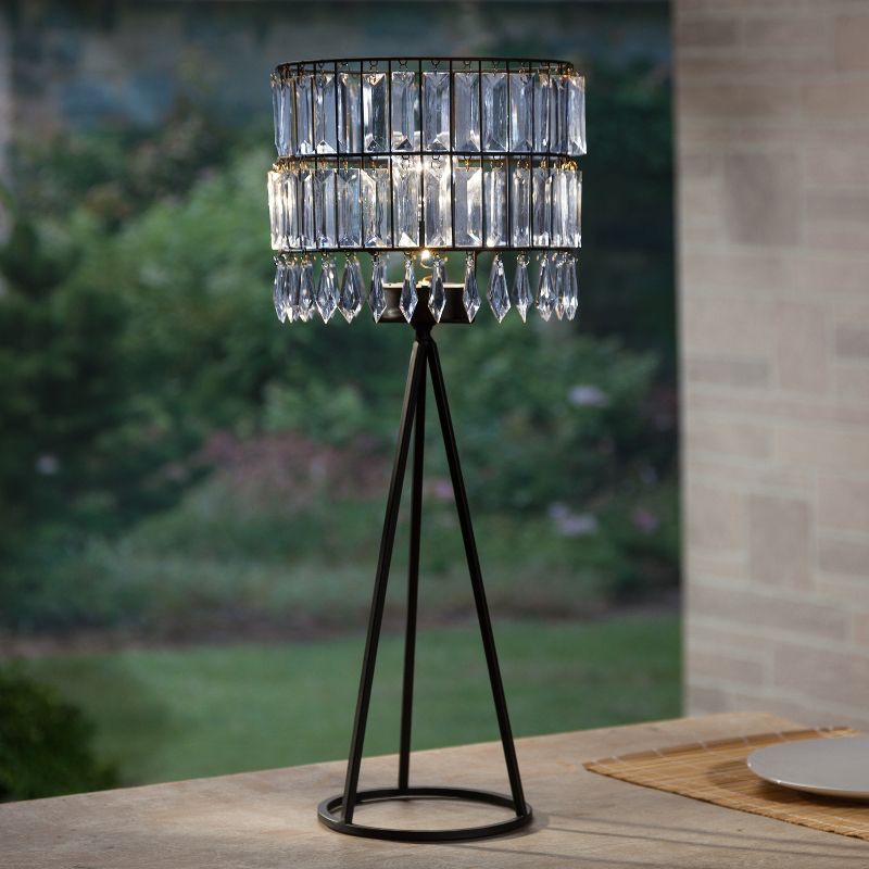 Garden Meadow 23-Inch Tall Metal and Acrylic Solar Garden Meadow(R) Table Lamp