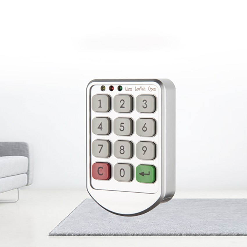 Electronic Cabinet Lock, Intelligent Digit Keypad Cabinet Lock Keyless Safety Security Lock for Drawer, Jewelry Box, Locker