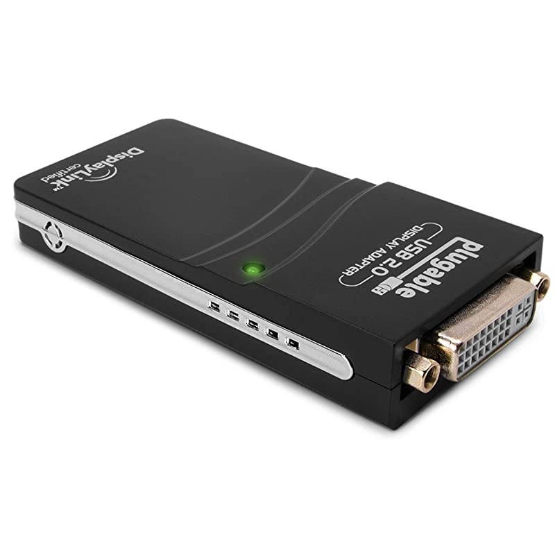 USB 2.0 to VGA/DVI/HDMI Video Graphics Adapter for Multiple Monitors up to 1920x1080 (Supports Windows 10, 8.1, 7, XP)