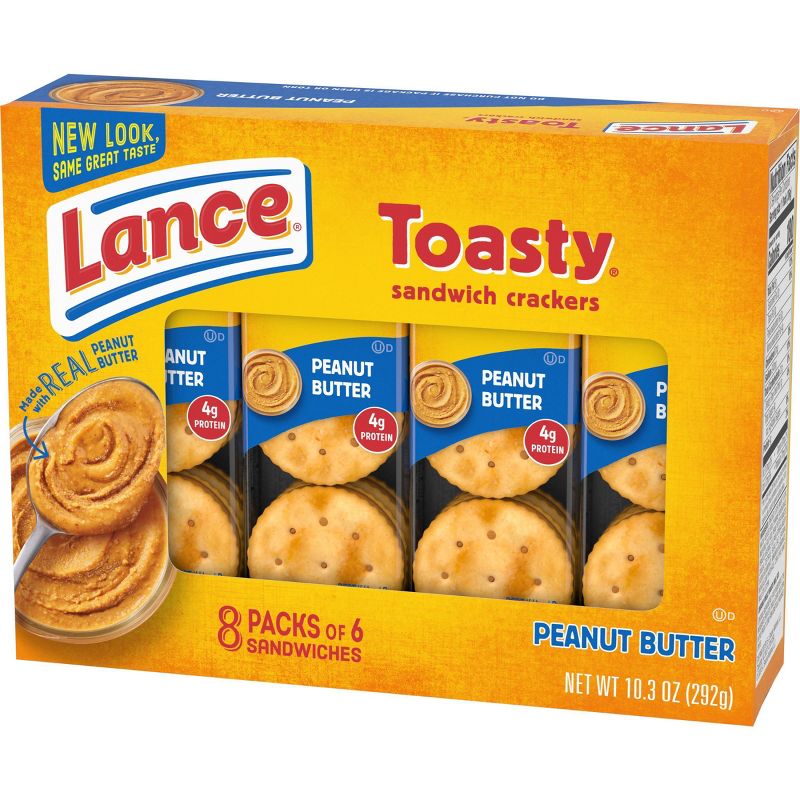 Lance Peanut Butter Toasty Cracker Sandwiches - 10.3oz/8ct