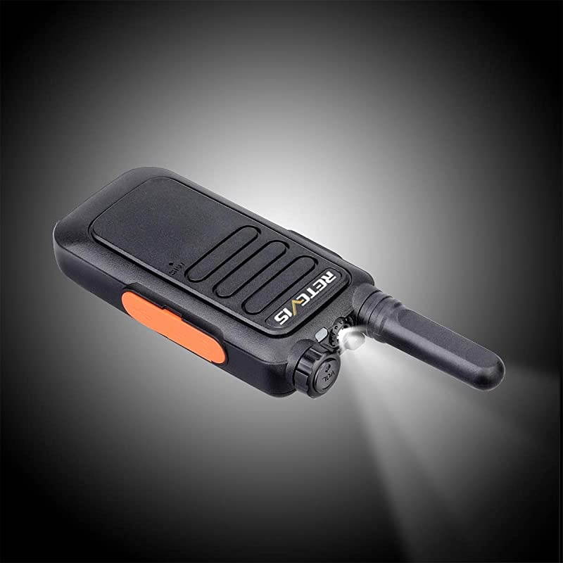 RT69 Rechargeable Walkie Talkies for Adults2 Way Radio Long RangeVOX Flashlight Portable Small MiniTwo Way Radios with EarpieceCamping Community Hiking4 Pack