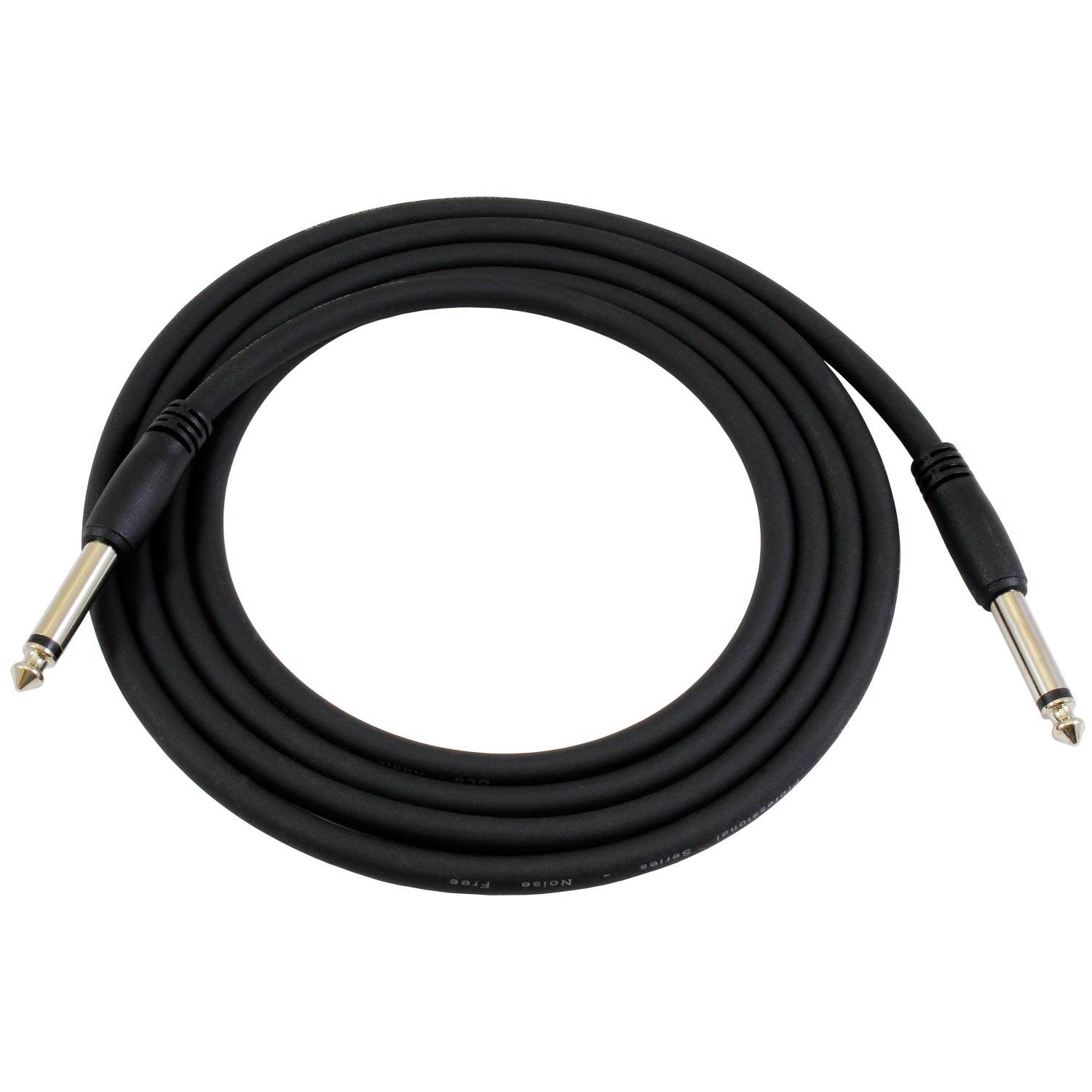 Guitar Instrument Audio Cable - 1/4 Inch Straight Instrument Cable - 20 Foot (Black)