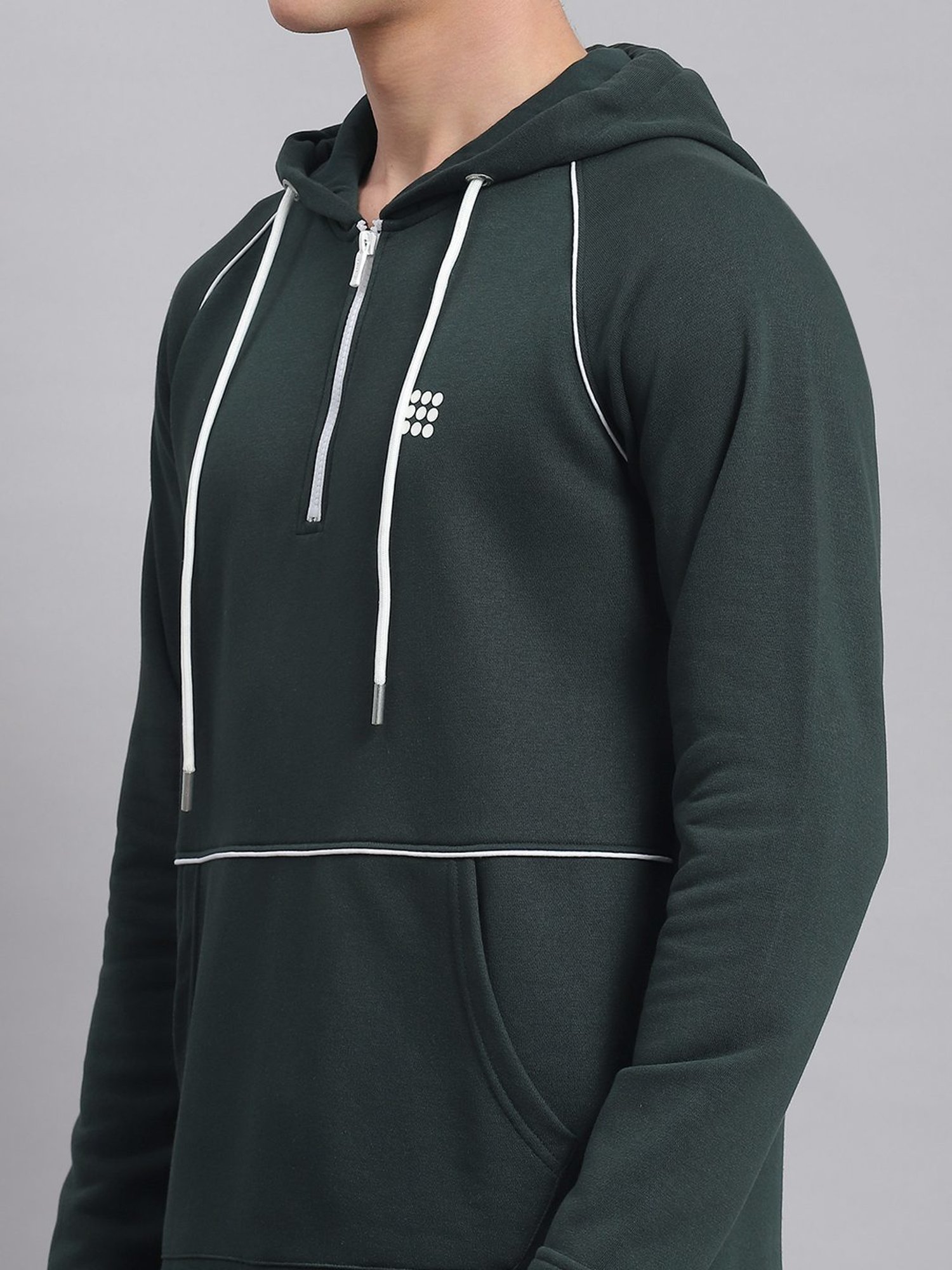 Rock.it Bottle Green Regular Fit Striped Tracksuit
