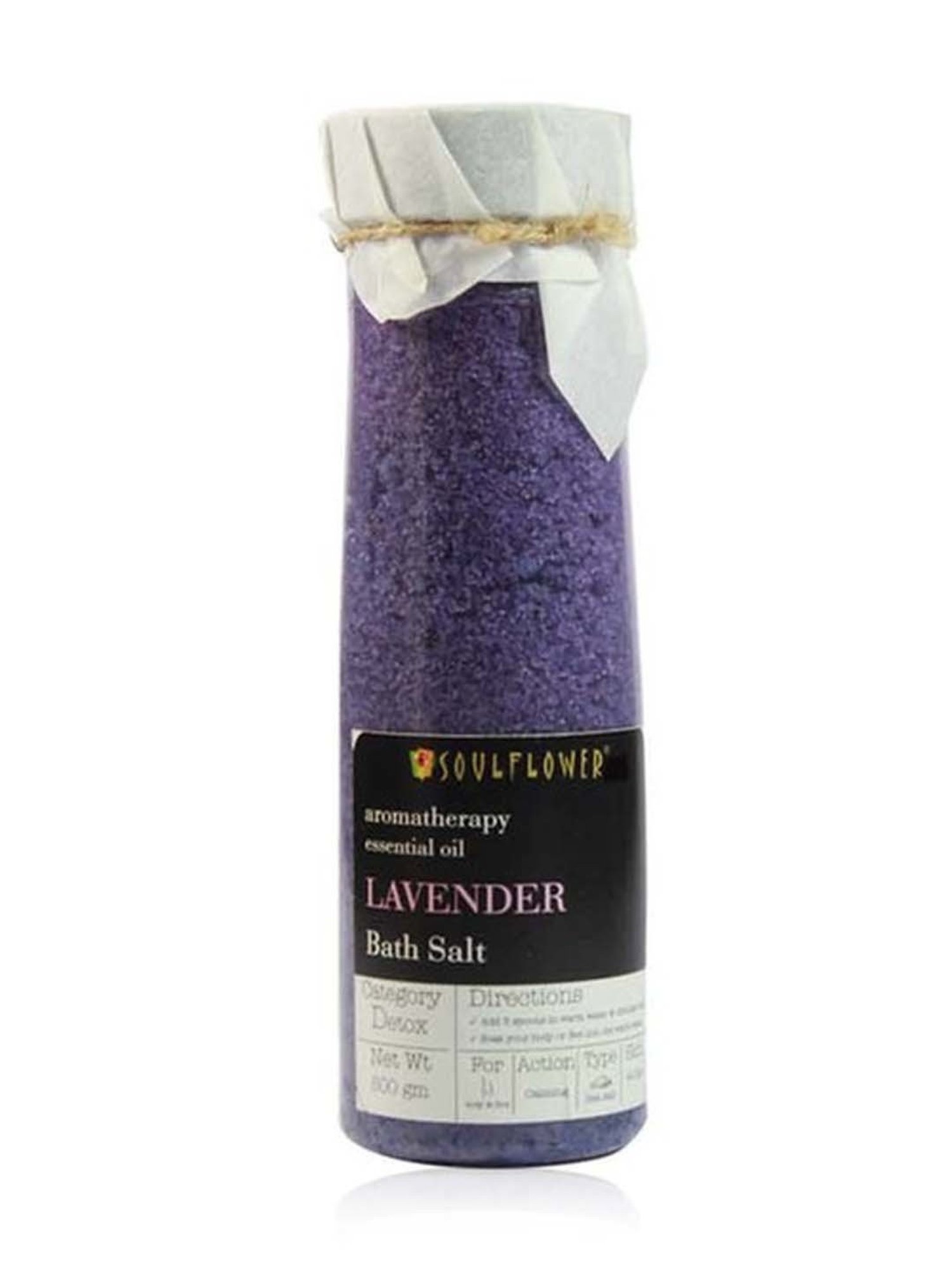 Soulflower Lavender Aroma Bath Salt - 500 gm