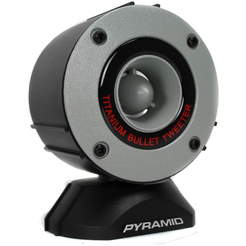 Pyramid 3.75" 300W Super Car Audio Horn Bullet Aluminum Tweeters (4 Pair)