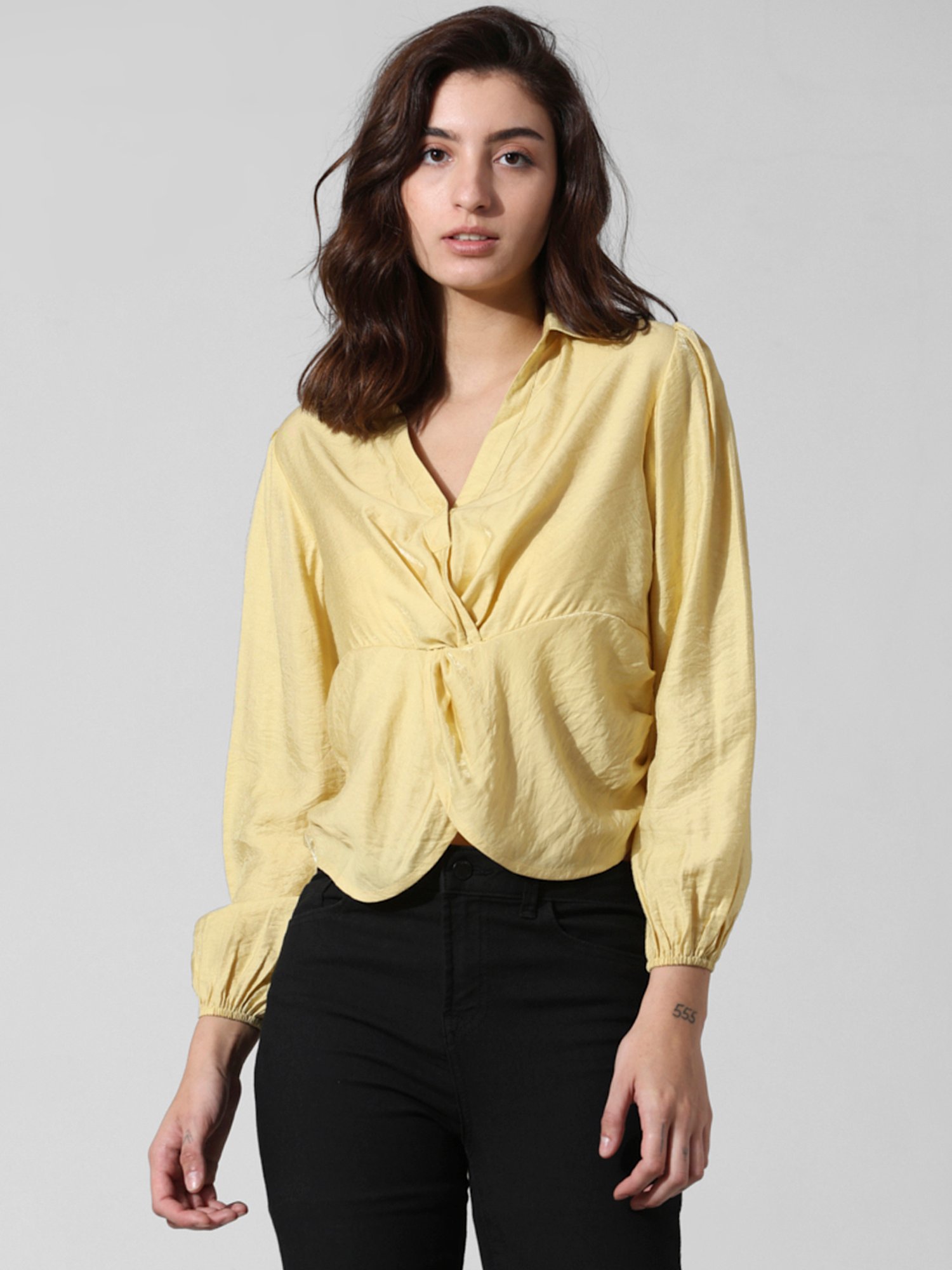 Only Yellow Slim Fit Top