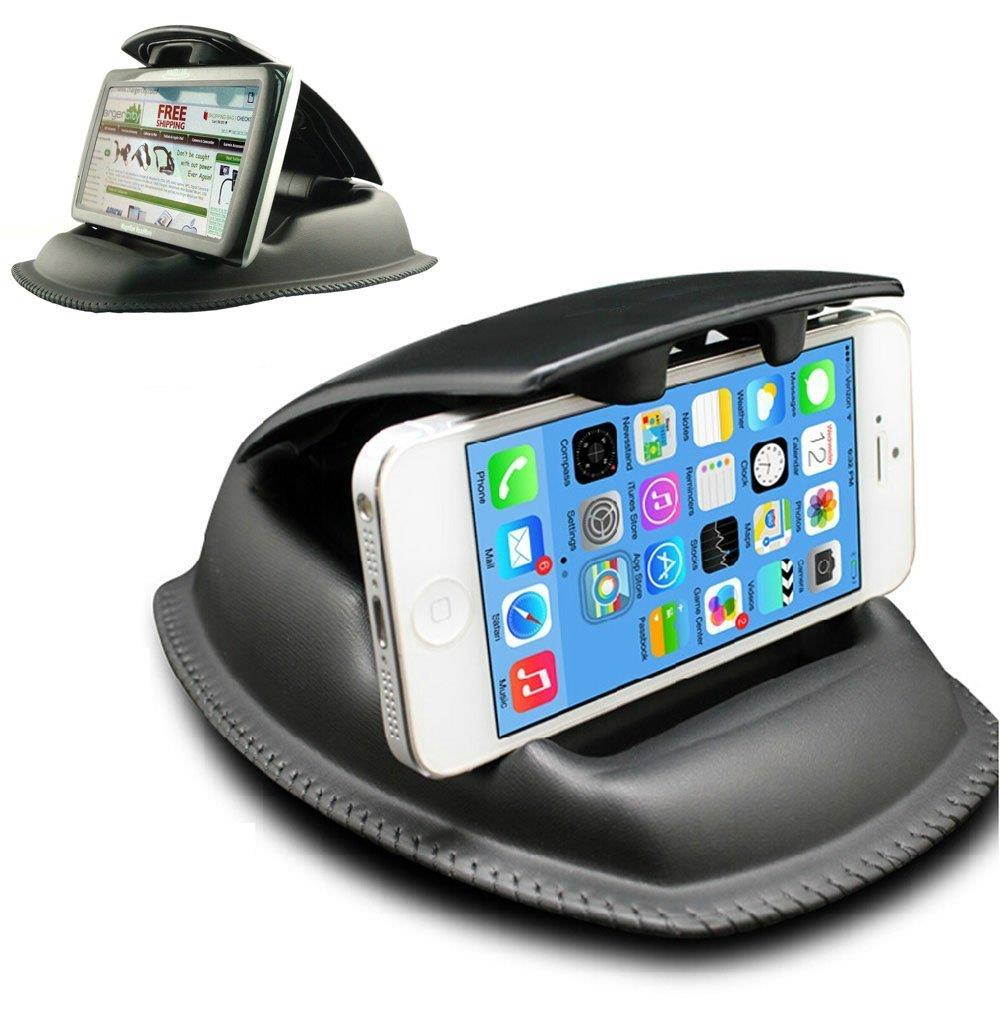 ChargerCity Hippo Series Nonslip Dashboard Beanbag Friction Mount w/Universal Smartphone Denture for Apple iPhone XR XS MAX X 8 7 Plus Samsung Galaxy S8 S9 Note Google Pixel XL LG V30 ONEPLUS Phone