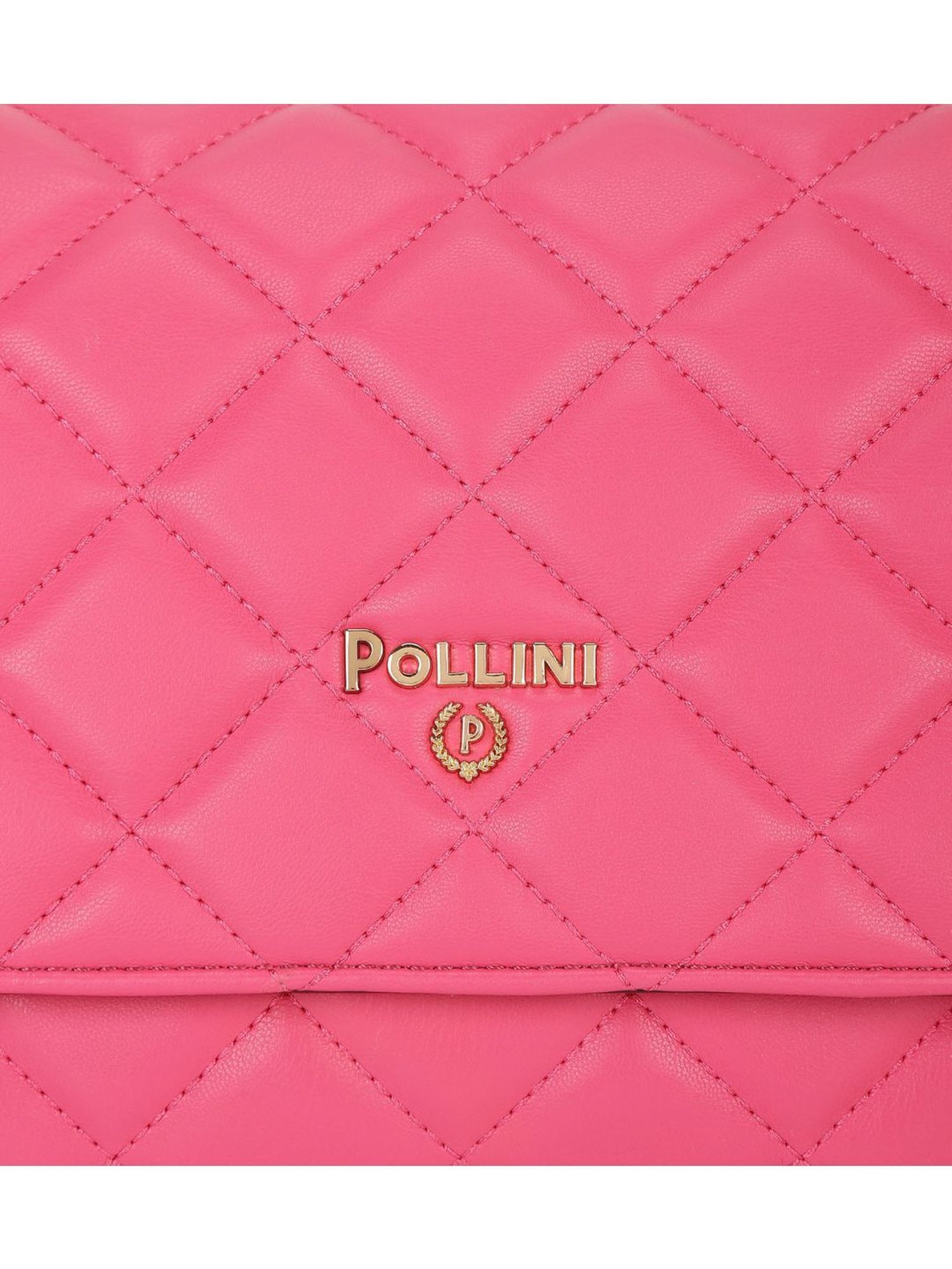 Pollini Pink Soft Quilted Medium Shoulder Bag