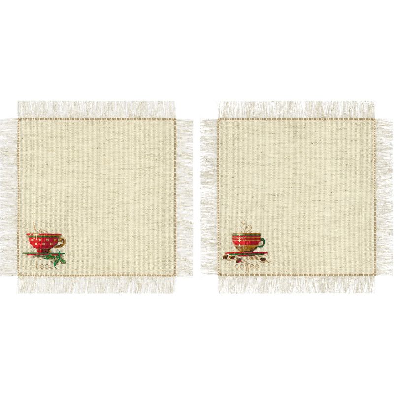 RIOLIS Counted Cross Stitch Kit 11"X11"-Tea & Coffee Napkins (14 Count)