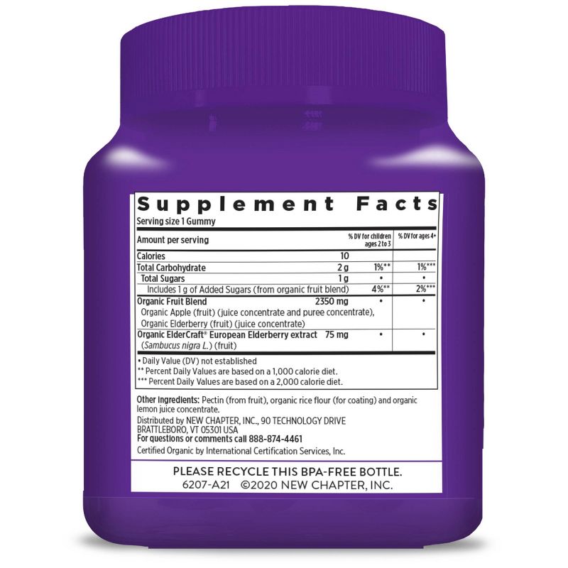 New Chapter Kids Organic Elderberry Gummy - 30ct