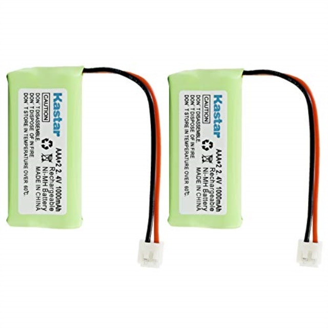 kastar battery (2-pack) replacement for at&t bt8001 / bt8000 / bt8300 / bt184342 / bt284342 / bt18433 / bt28433 / bt-1011 / bt-