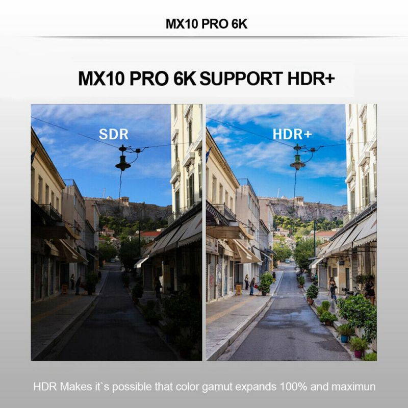 MX10 PRO 4GB/32GB 6K Android 9.0 TV BOX Allwinner H6 Quad Core USB WiFi 3D Media