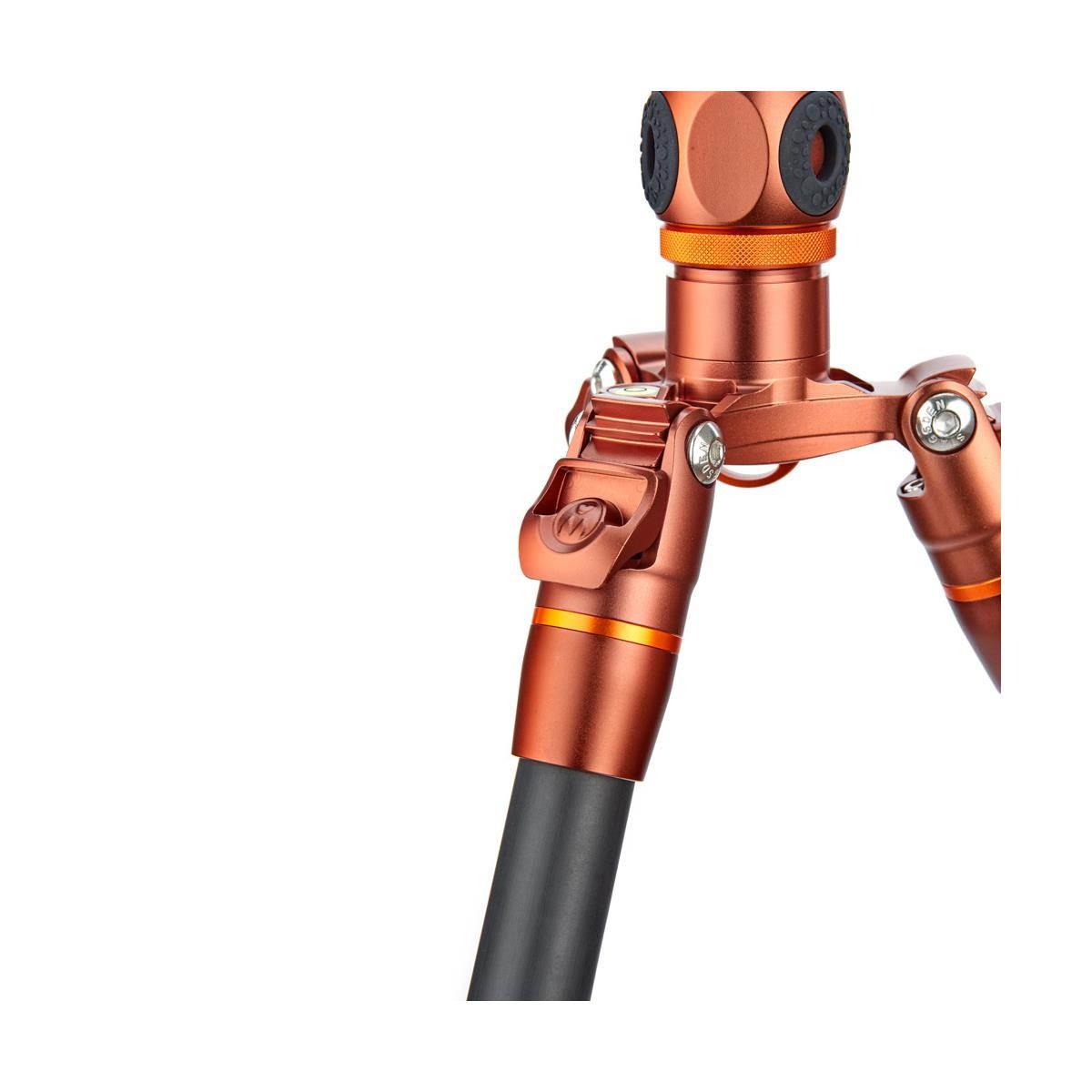 3 Legged Thing Legends Ray 5-Section CF Tripod System, AirHed Vu, Bronze/Blue