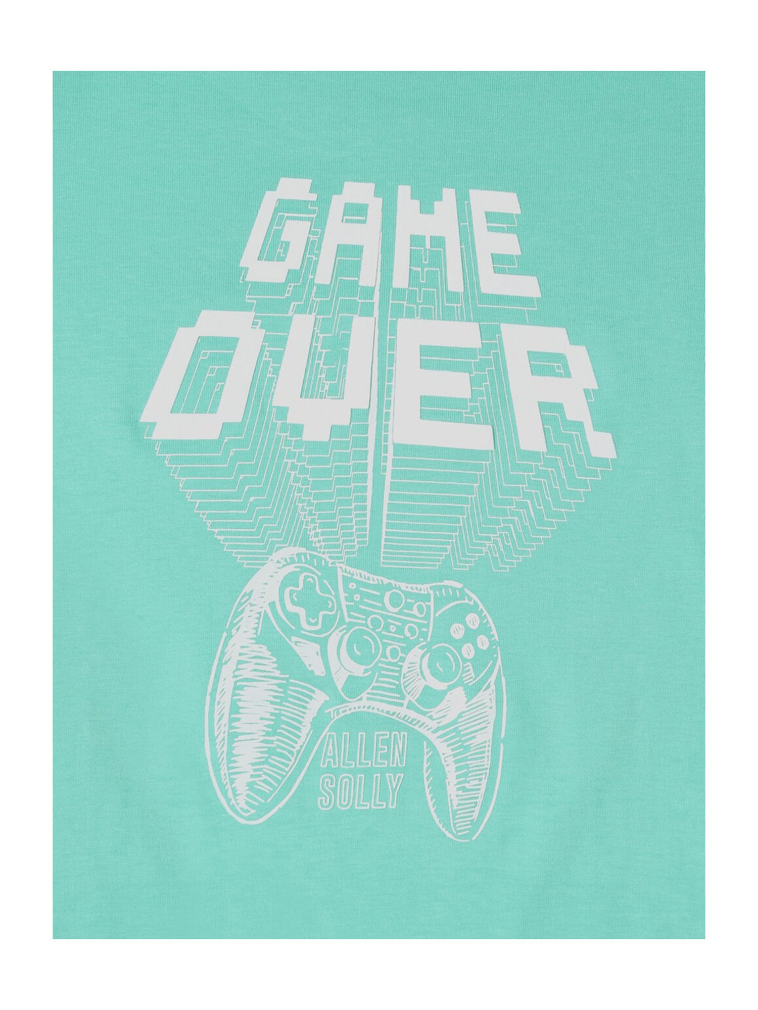 Allen Solly Junior Sea Green Printed T-Shirt
