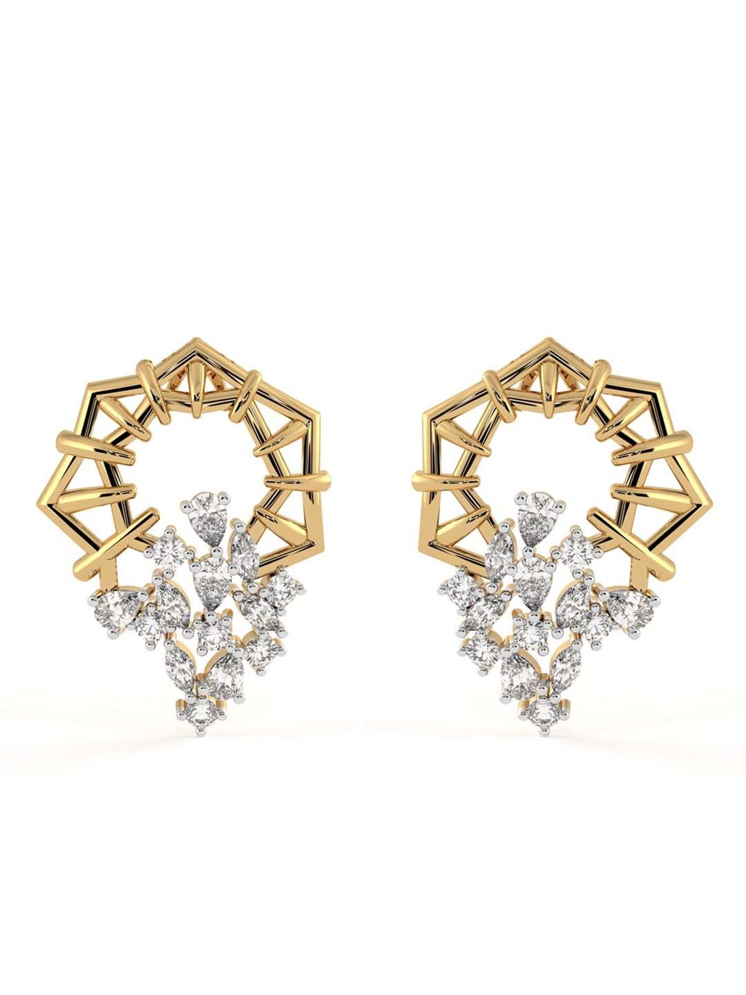 Clara 92.5 Sterling Silver Lily Earrings for Women