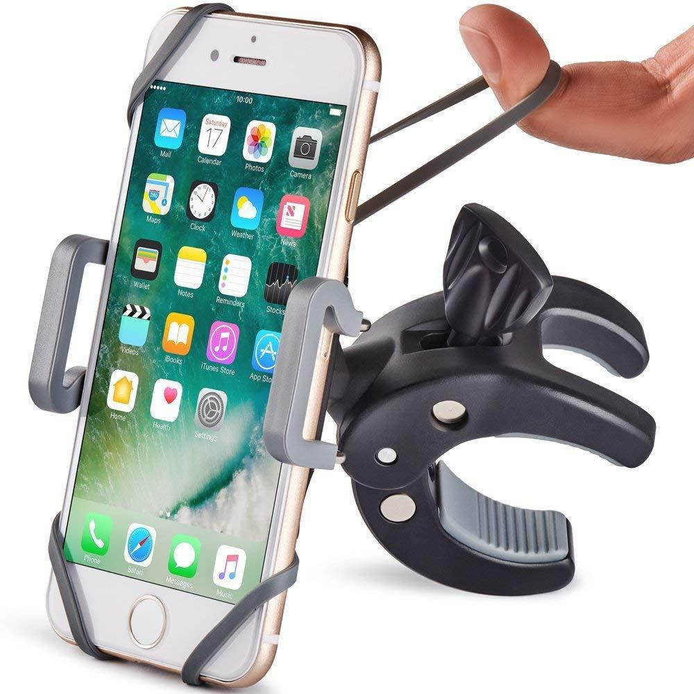 Metal Bike & Motorcycle Phone Mount - The Only Unbreakable Handlebar Holder for iPhone, Samsung or Any Other Smartphone | +100 to Safeness & Comfort