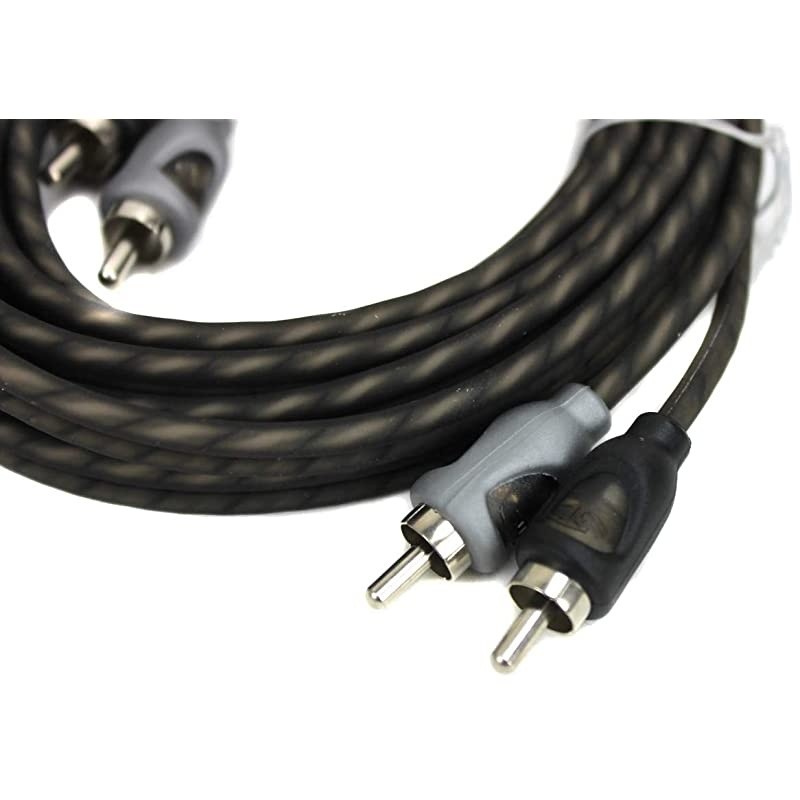 2  RFI16 16 Ft Twisted 2 Ch RCA Car Audio Signal Cables RFI16