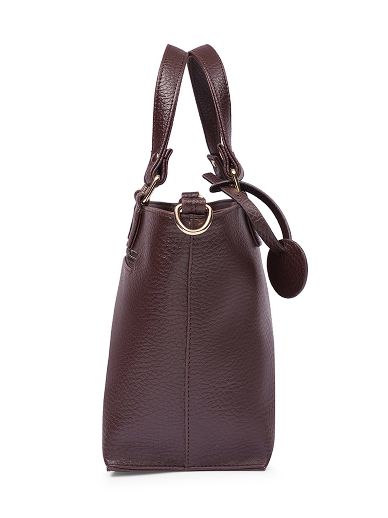 Glo By Globus Brown Textured Small Tote