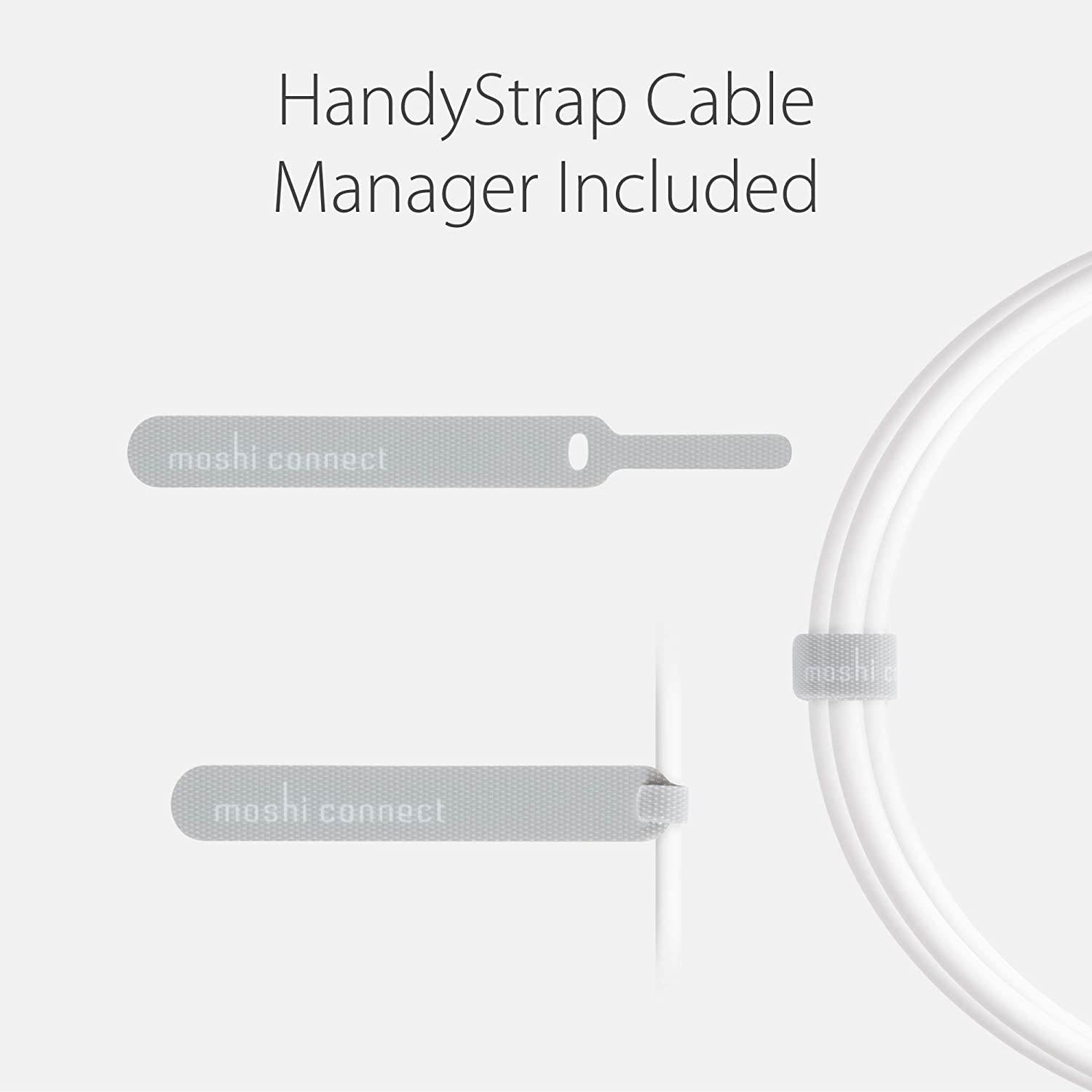 Moshi USB-C to DisplayPort Cable 1.5m/5ft, Support 5K@60 Hz, 4K HDR, Bi-Directional, VESA Certified, Aluminum Housing, Thunderbolt 3 Compatible