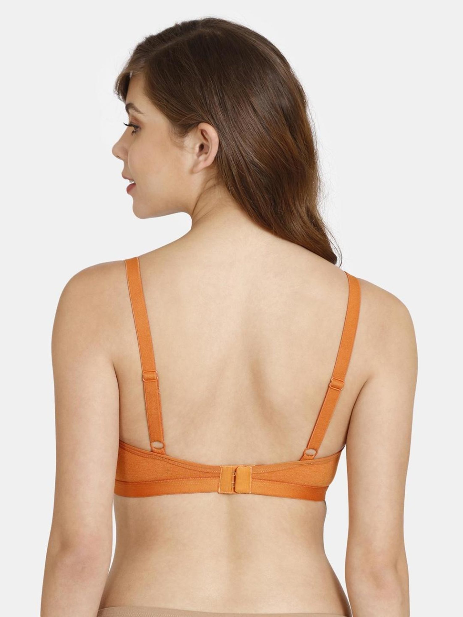 Rosaline by Zivame Orange Non-padded Bra