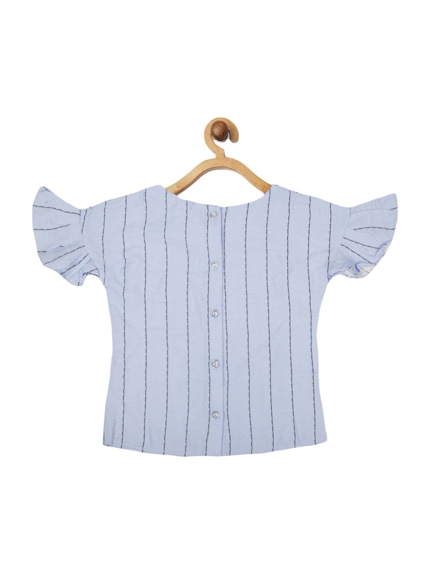 Tiny Girl Blue Printed Top